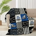 Sprint Car Racing Truck Flannel Lightweight Blankets Quilt Plush Fleece