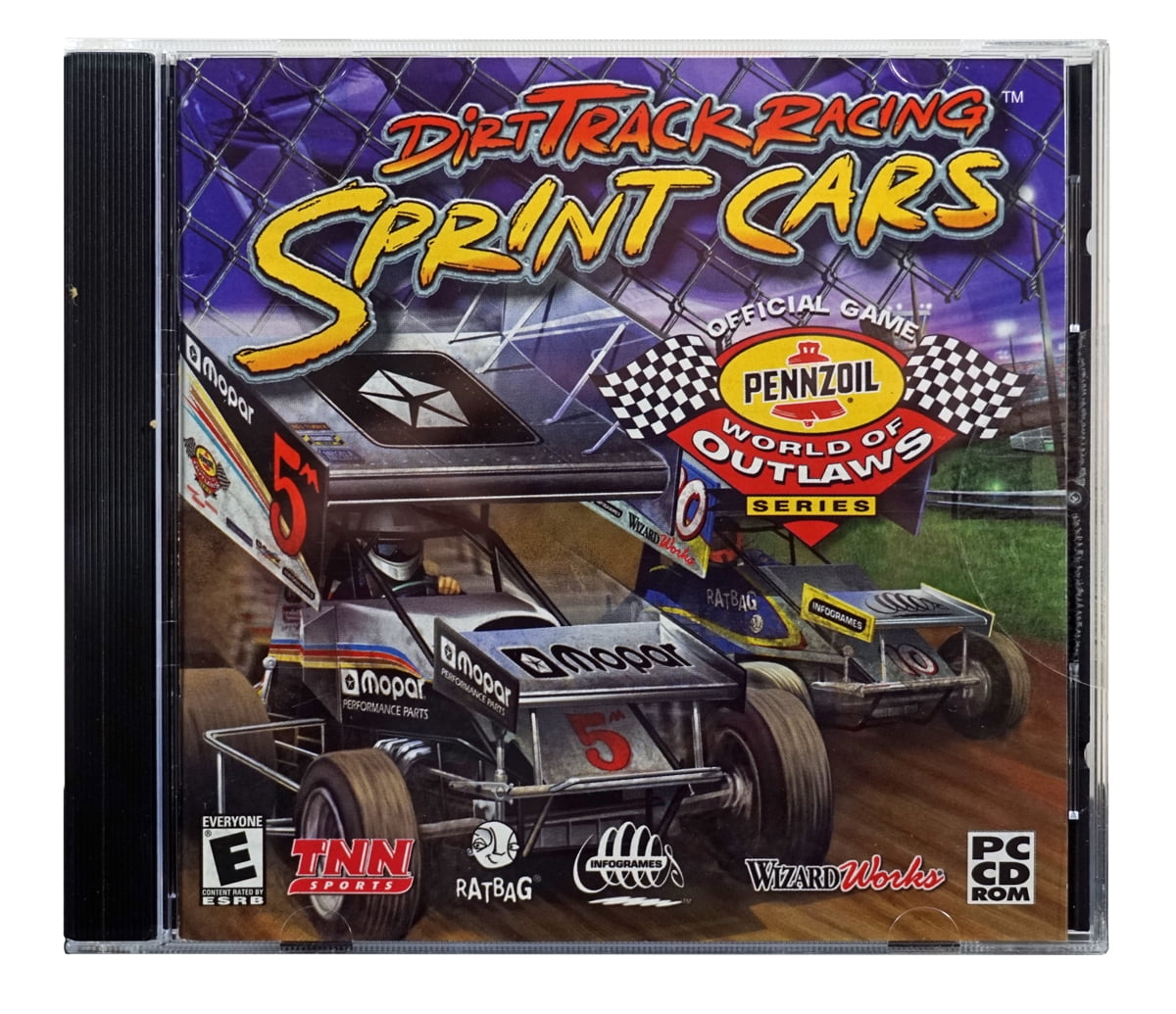 Sprint Cars Dirt Track Racing Classic PC CDRom Race Simulation Game