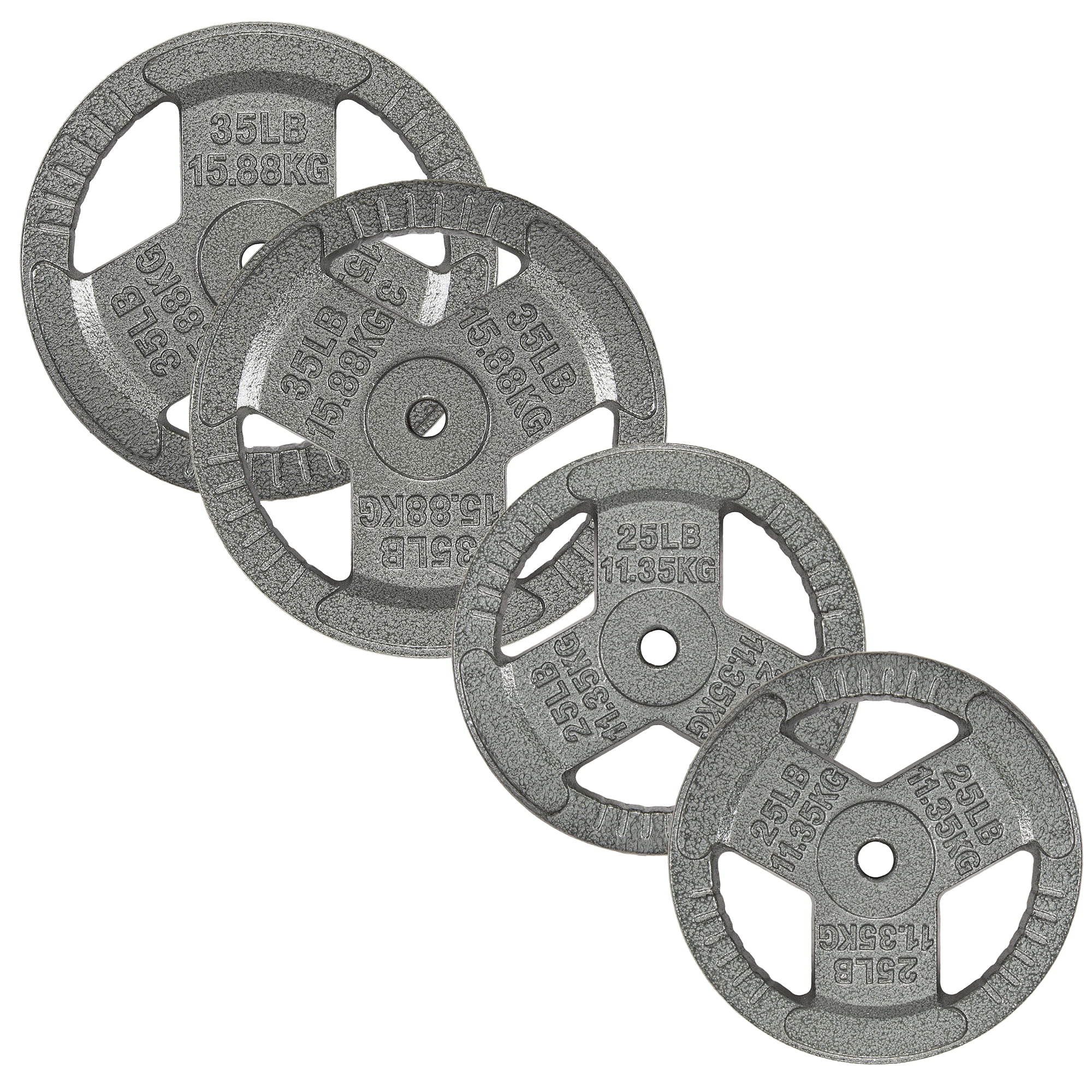 Sprint Demon 120-Pound Cast Iron Weight Plate Set: 1-Inch Hole, Rust-Resistant Finish, Durable for Strength Training
