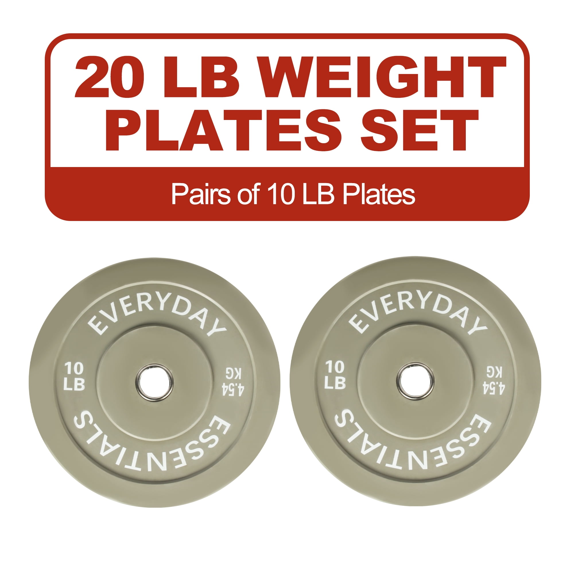FlexWave 2-Inch Olympic Bumper Weight Plate，with Steel Hub, Multicolored, Multiple Sizes，Single & Pair, for Strength Training & Home Gym