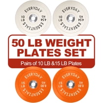 FlexWave 2-Inch Olympic Bumper Weight Plate Set,with Steel Hub, Multicolored, Multiple Sizes,for Strength Training & Home Gym