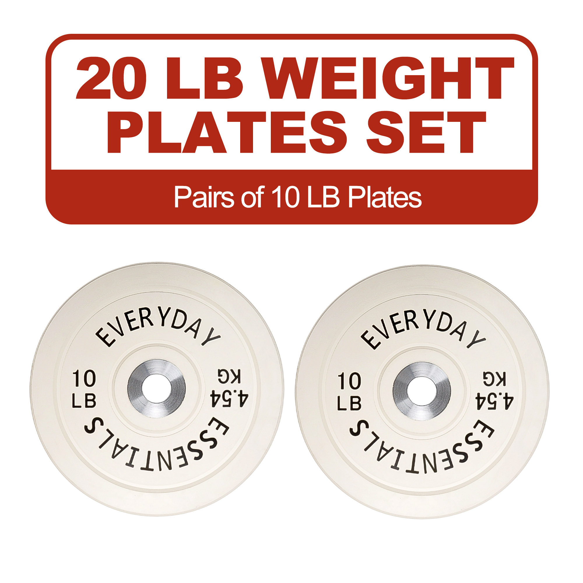 FlexWave 2-Inch Olympic Bumper Weight Plate，with Steel Hub, Multicolored, Multiple Sizes，Single & Pair, for Strength Training & Home Gym