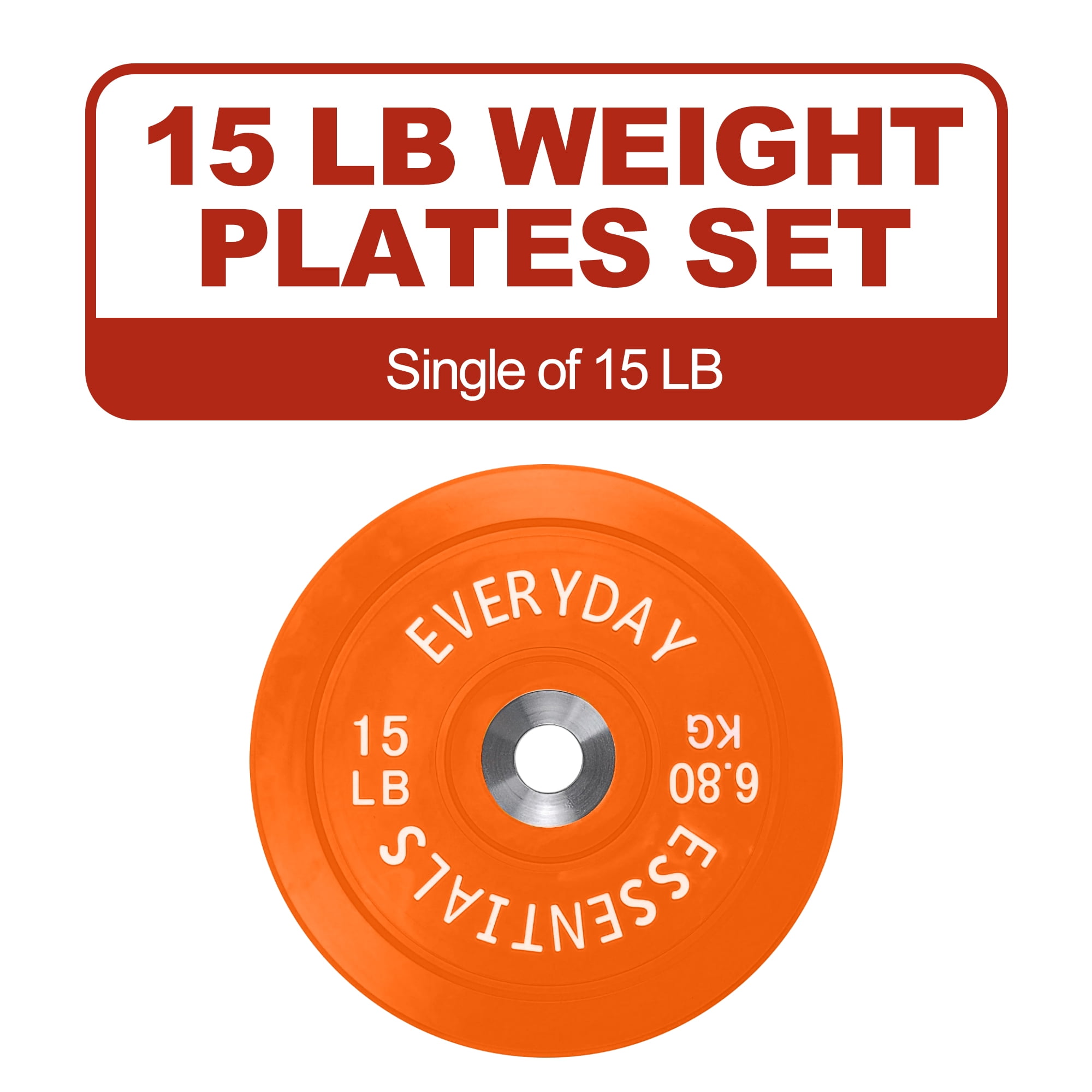 FlexWave 2-Inch Olympic Bumper Weight Plate，with Steel Hub, Multicolored, Multiple Sizes，Single & Pair, for Strength Training & Home Gym
