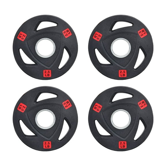 FlexWave 2-Inch Olympic Cast Iron Weight Plates，Multiple Sizes & Set Options, for Strength Training & Weightlifting