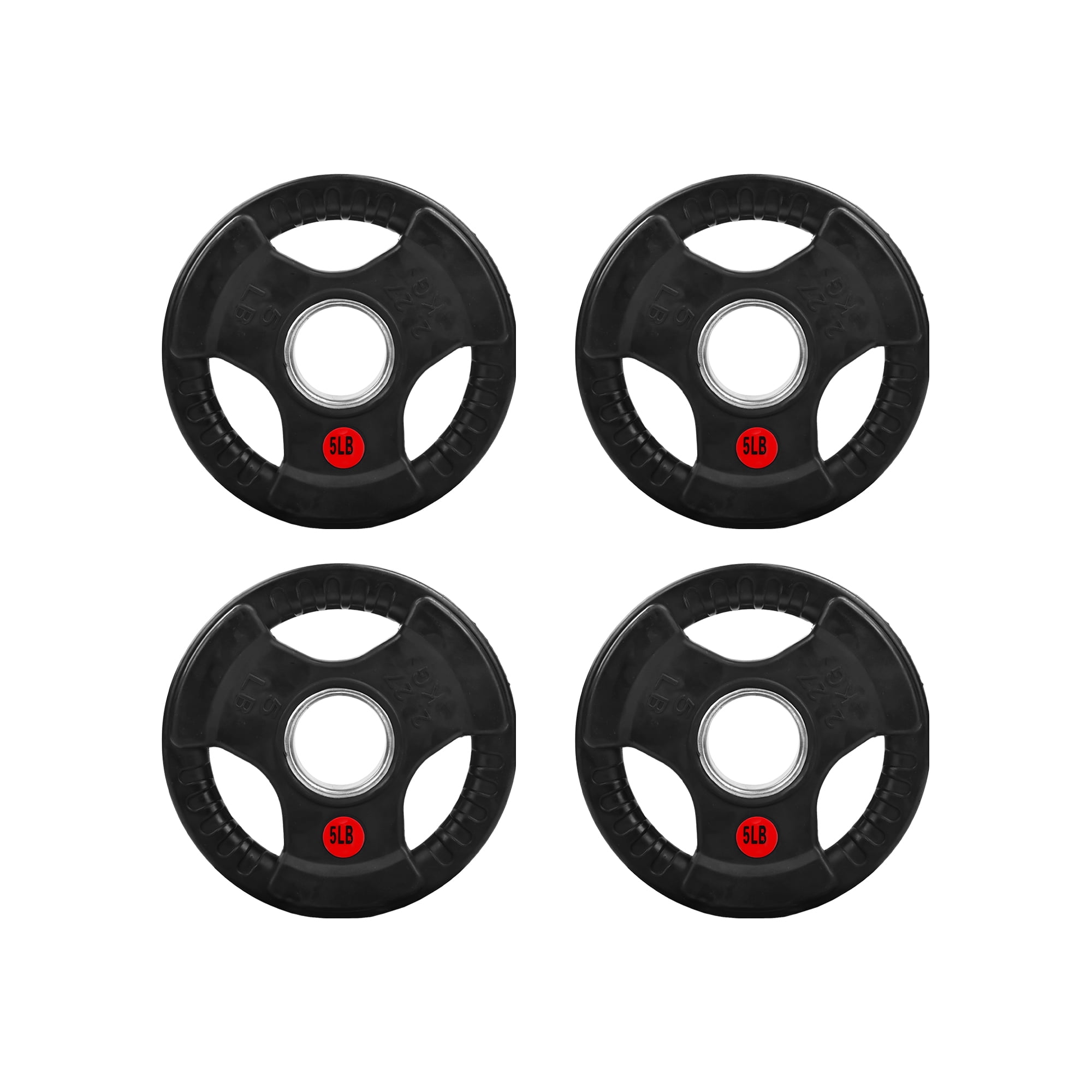 FlexWave 2-Inch Olympic Cast Iron Weight Plates，Multiple Sizes & Set Options, for Strength Training & Weightlifting