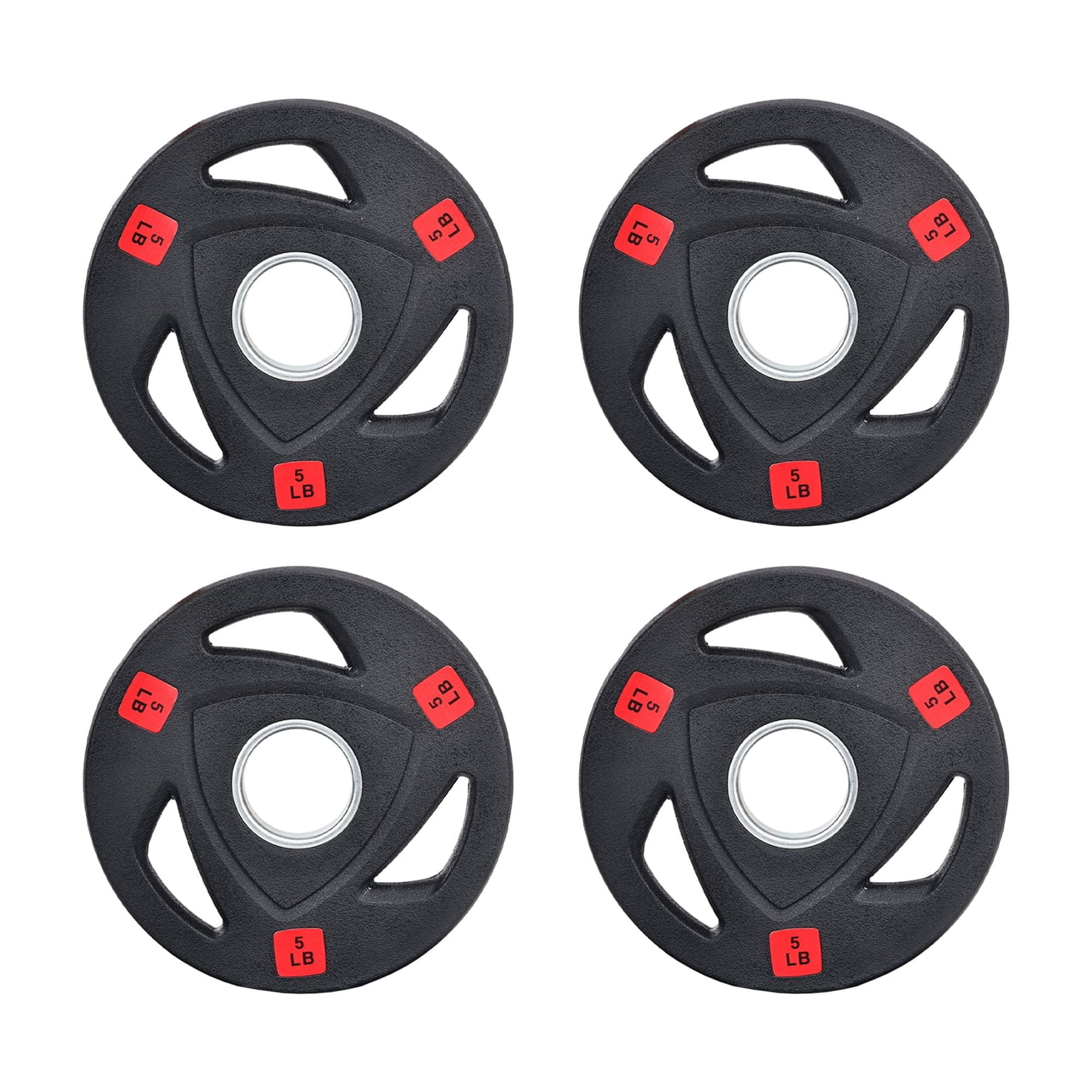 FlexWave 2-Inch Olympic Cast Iron Weight Plates，Multiple Sizes & Set Options, for Strength Training & Weightlifting