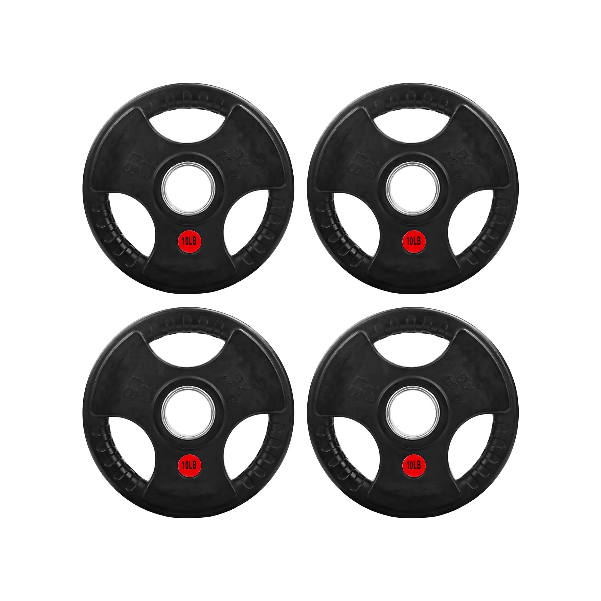 FlexWave 2-Inch Olympic Cast Iron Weight Plates，Multiple Sizes & Set Options, for Strength Training & Weightlifting