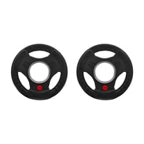 FlexWave 2-Inch Olympic Bumper Weight Plate,with Steel Hub, Black ...