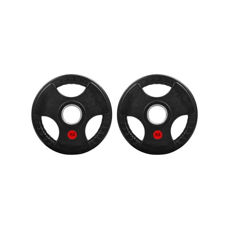 FlexWave 2-Inch Olympic Cast Iron Weight Plates,Multiple Sizes & Set Options, for Strength Training & Weightlifting