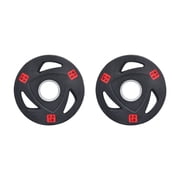 FlexWave 2-Inch Olympic Cast Iron Weight Plates Multiple Sizes & Set Options, for Strength Training & Weightlifting