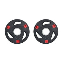 FlexWave 2-Inch Olympic Cast Iron Weight Plates,Multiple Sizes & Set Options, for Strength Training & Weightlifting