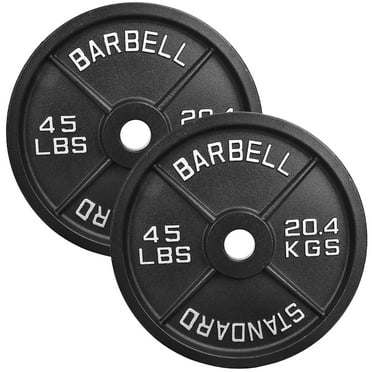 Sprint Demon Classic Cast Iron Weight Plates for Strength Training, 2-Inch, 45-Pound, Pair