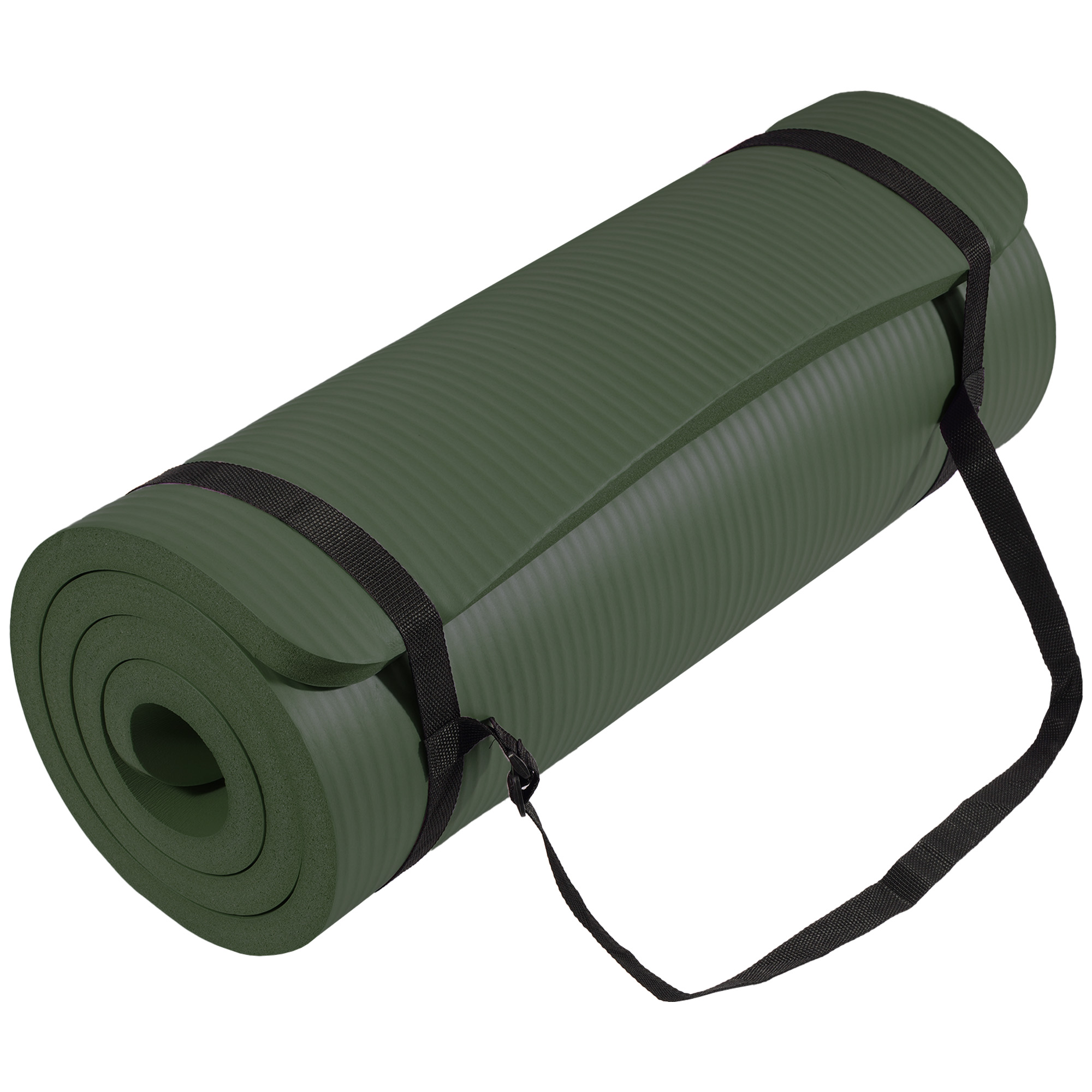 Sprint Demon Extra Thick 1" Yoga Mat - 71"x24" Non-Slip Exercise Mat with Carrying Strap, High Density Foam for Spine & Joint Support, Easy Clean & Portable for Hom，Travel，Gym