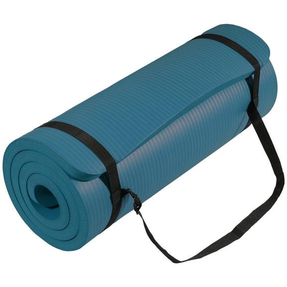 Sprint Demon Extra Thick 1" Yoga Mat - 71"x24" Non-Slip Exercise Mat with Carrying Strap, High Density Foam for Spine & Joint Support, Easy Clean & Portable for Hom,Travel,Gym