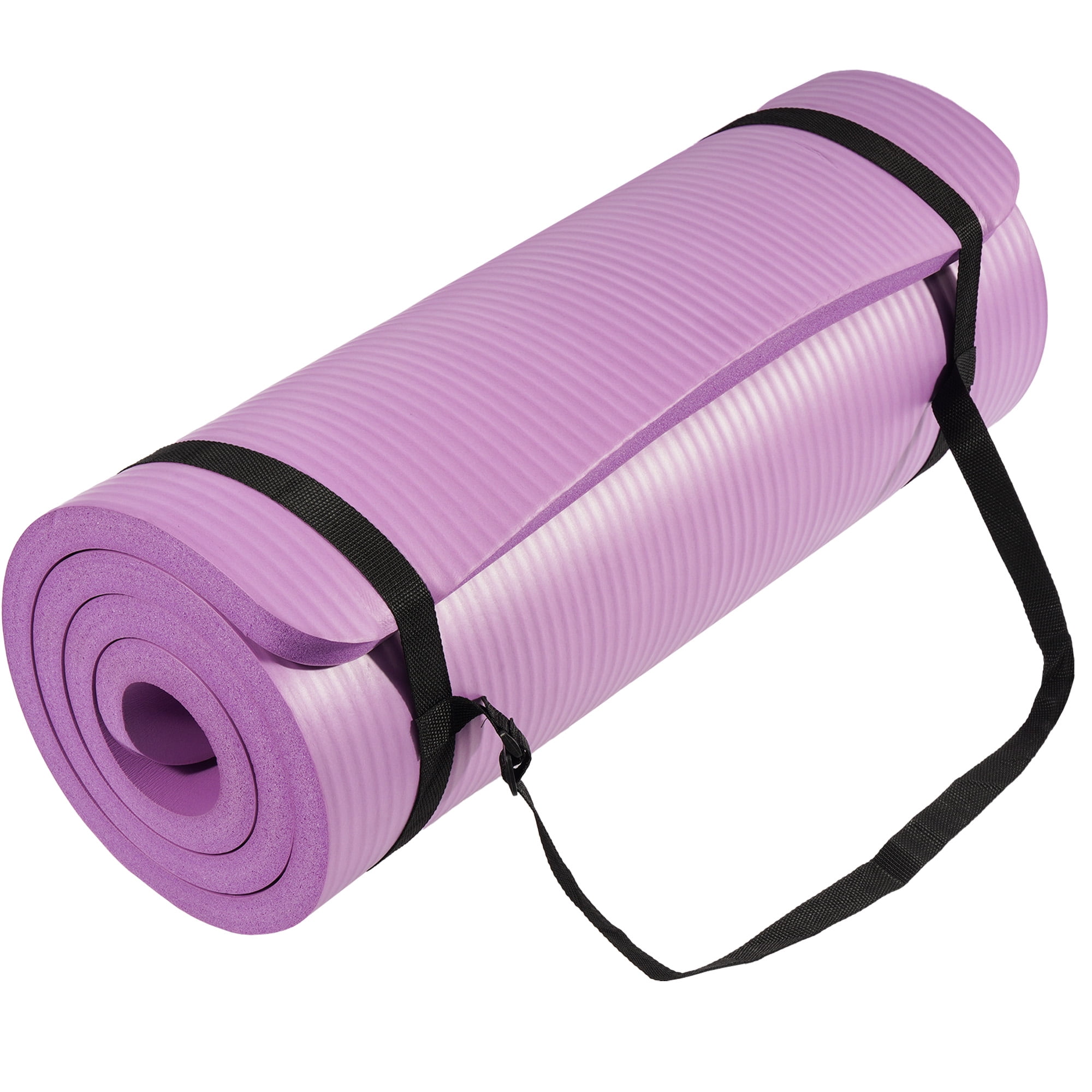Sprint Demon Extra Thick 1" Yoga Mat - 71"x24" Non-Slip Exercise Mat with Carrying Strap, High Density Foam for Spine & Joint Support, Easy Clean & Portable for Hom，Travel，Gym