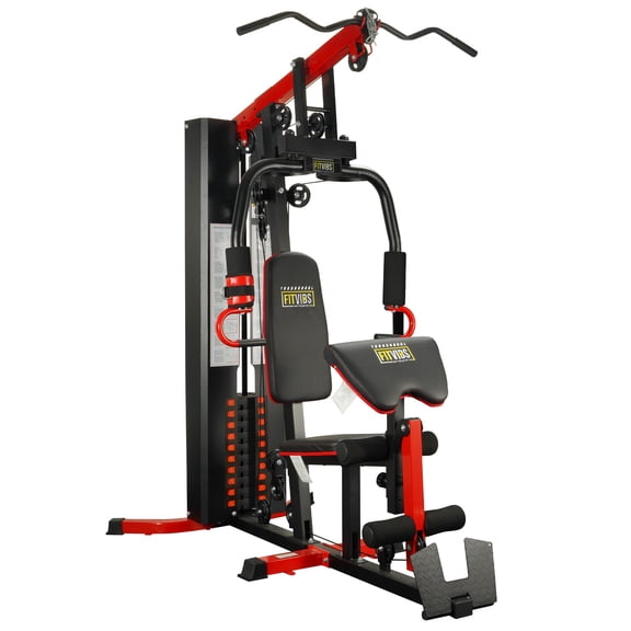 Sprint Demon Home Gym Equipment, Full Body Workout Weight Machine with 122.5LB Stack, Cable Pulley System for Home Strength Training