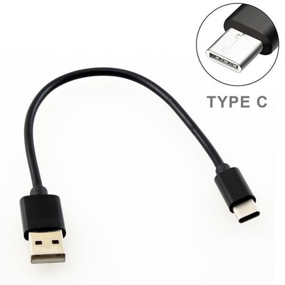 Sprint HTC Bolt Black Short Type-C Cable Rapid Charger Sync USB Power Wire X2P