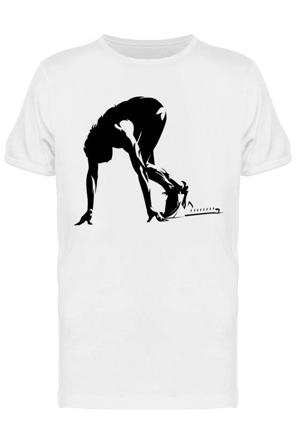 Sprinter Kneeling In Blocks T-Shirt Men -Image by Shutterstock, Male XX-Large