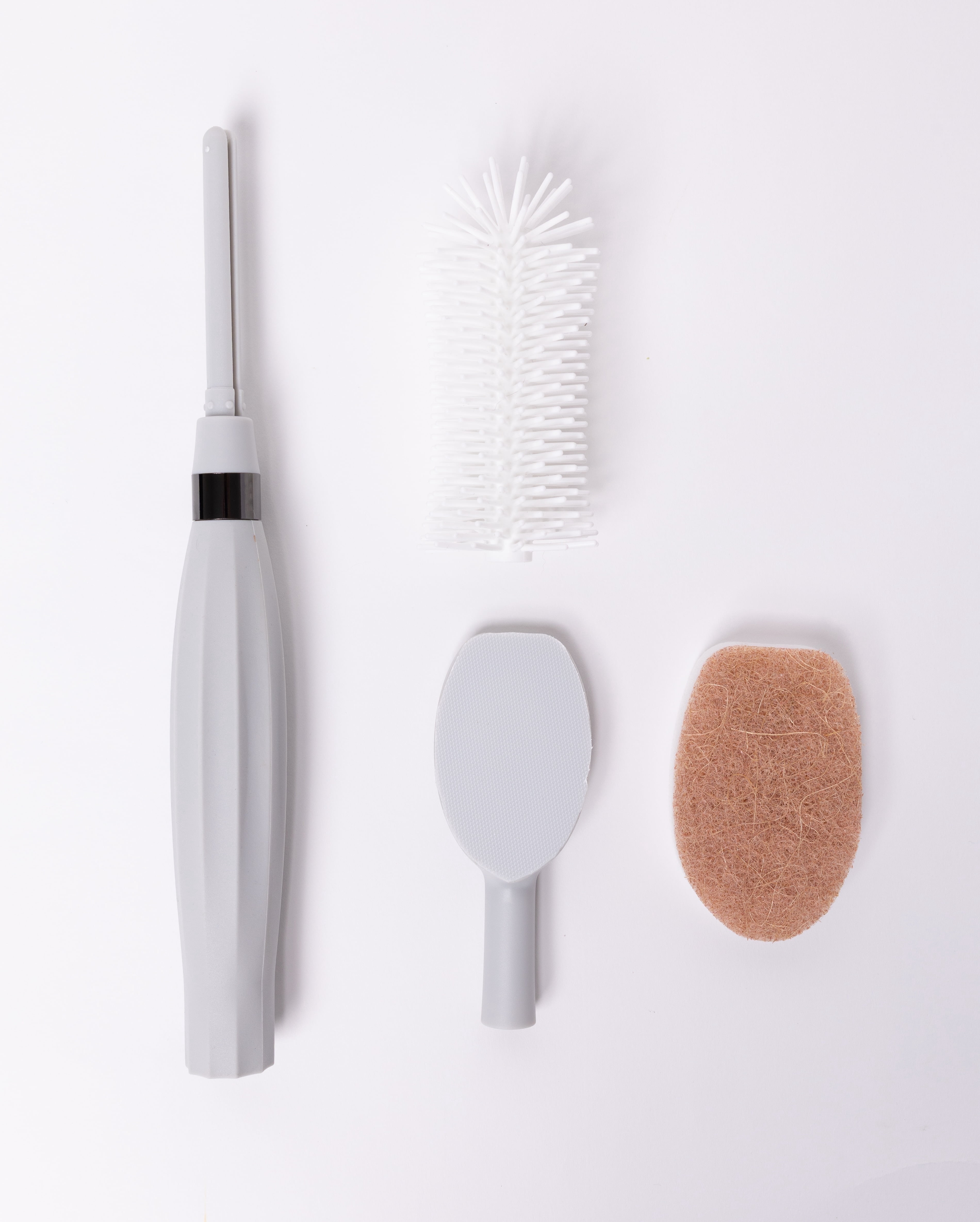 Winnie & Lu Spristle Wand Starter Set – Silicone Handle Bottle Brush & Plastic-Free Sponge, Eco-Friendly