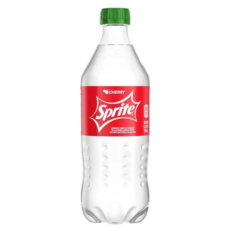 Sprite Cherry Soda, 20 Oz Bottle, Refreshing Lemon-Lime with