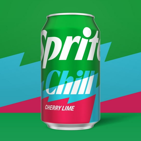 Sprite Chill Cherry Lime Natural Flavor Soda Soft Drink Cans, 6Pack  12 fl oz,