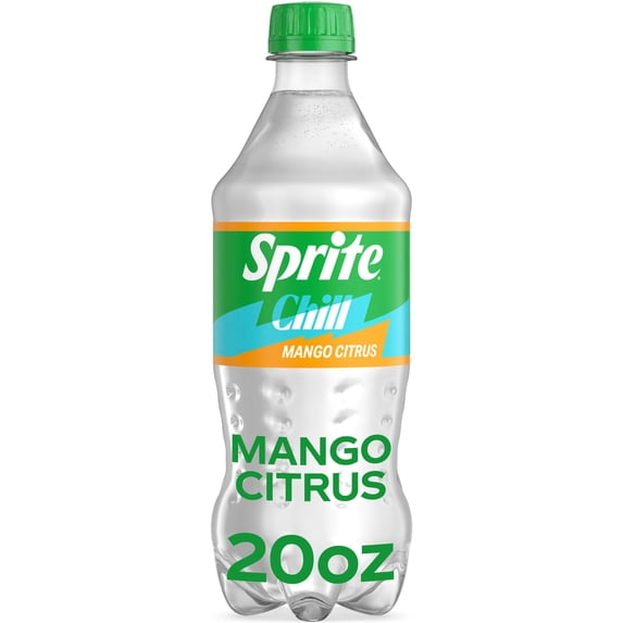Sprite Chill Mango Citrus Soda Pop Bottle, 20 fl oz