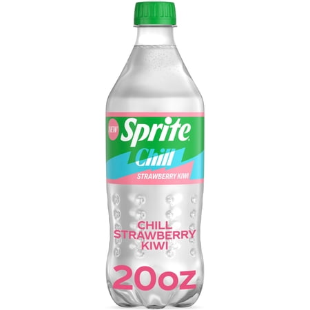 Sprite Chill Strawberry Kiwi Bottle, 20 fl oz