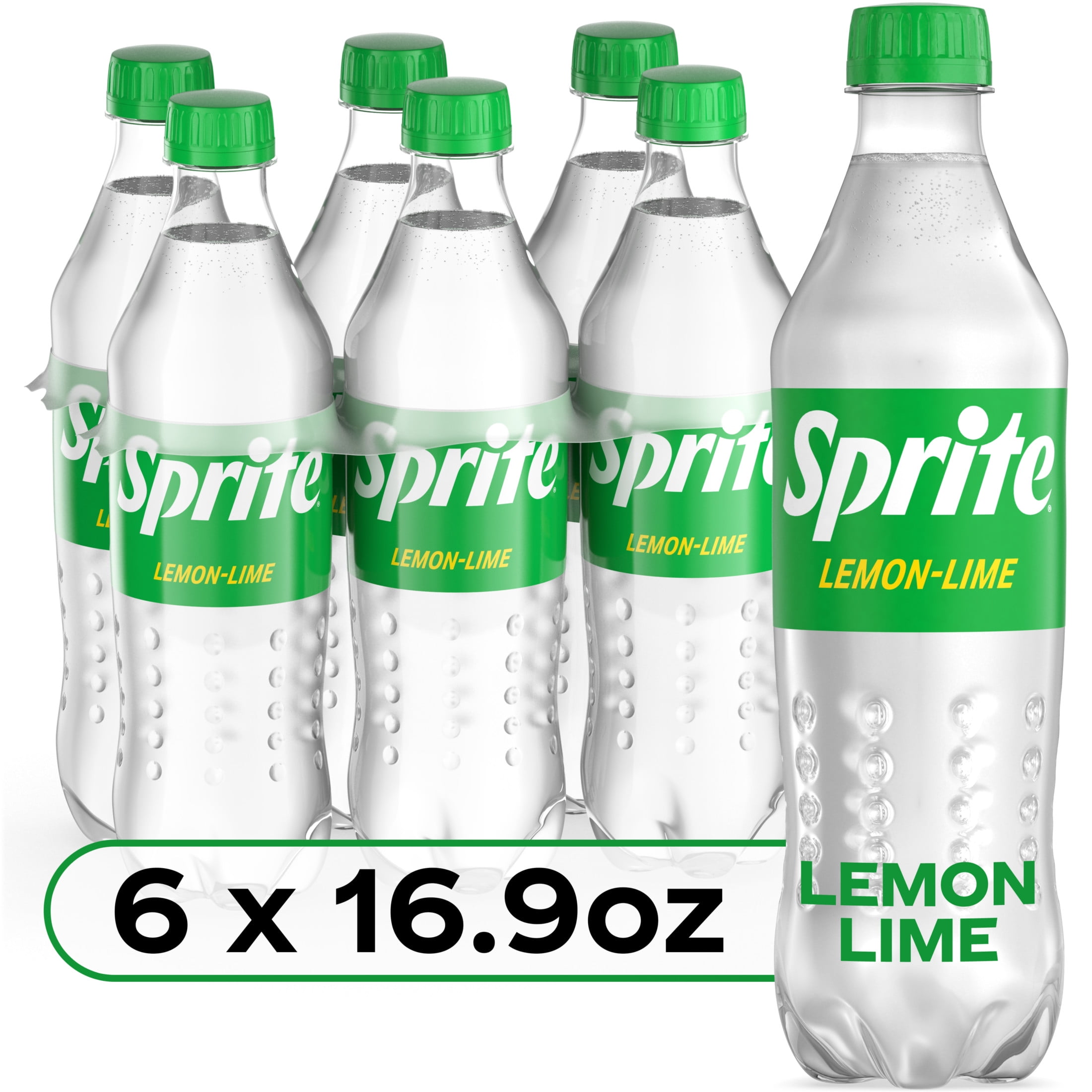 Sprite Lemon Lime Soda, 16.9 fl oz, Pack of 6 Bott