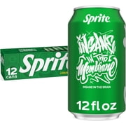 Sprite Lemon-Lime Caffeine Free Soda Pop Fridge Pack Cans, 12 fl oz, 12 Pack