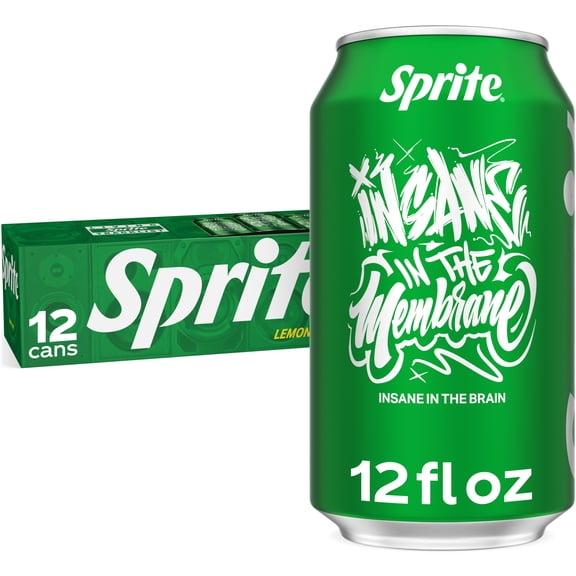 Sprite Lemon-Lime Caffeine Free Soda Pop Fridge Pack Cans, 12 fl oz, 12 Pack