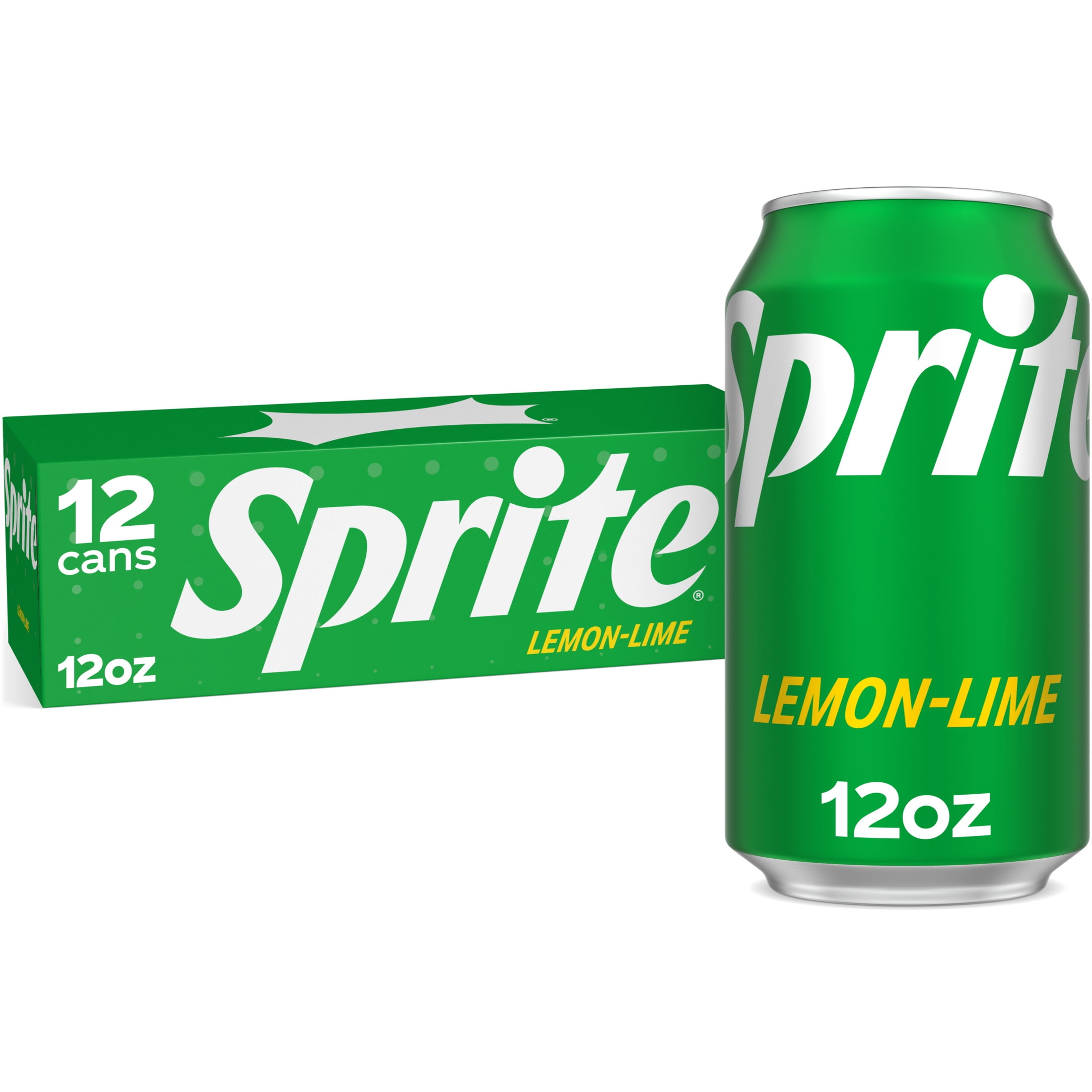 Sprite Lemon Lime Soda Pop, 12 fl oz, 12 Pack Cans