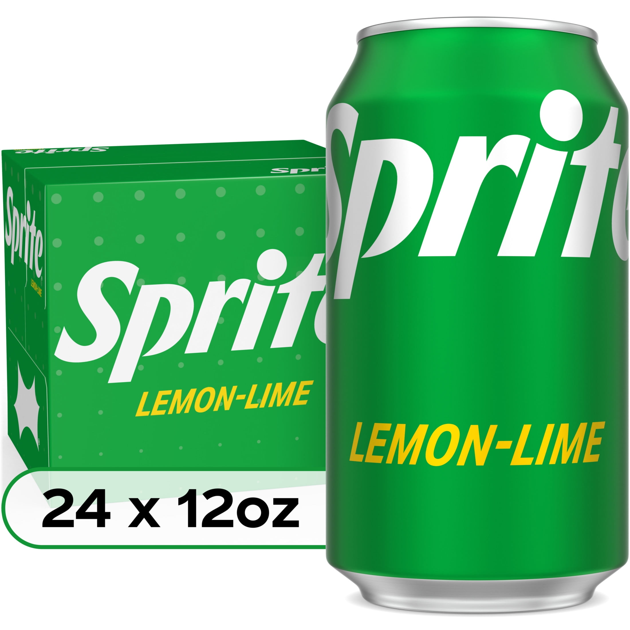 Sprite Lemon Lime Soda Pop, 12 fl oz, 24 Pack Cans