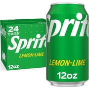 Sprite Lemon-Lime Caffeine Free Soda Pop Cans, 12 fl oz, 24 Pack