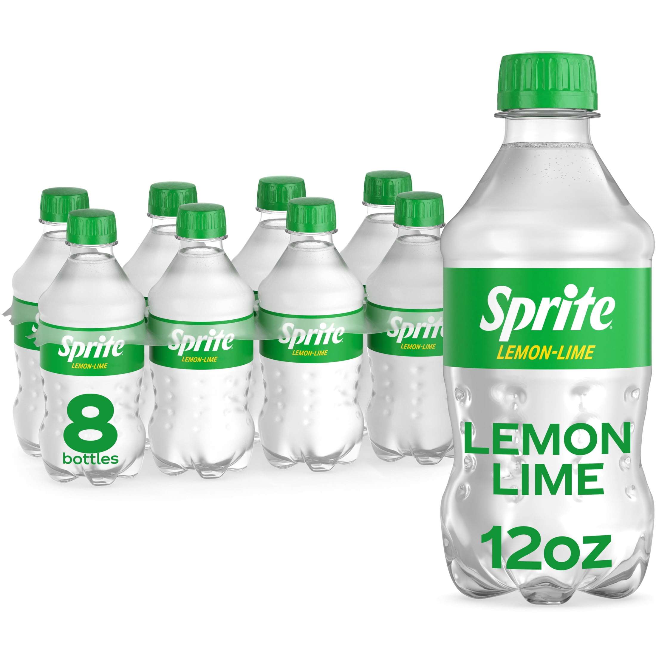 Sprite Lemon Lime Soda Pop, 12 fl oz, 8 Pack Bottles