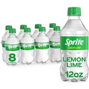 Sprite Lemon Lime Soda Pop, 12 fl oz, 8 Pack Bottles