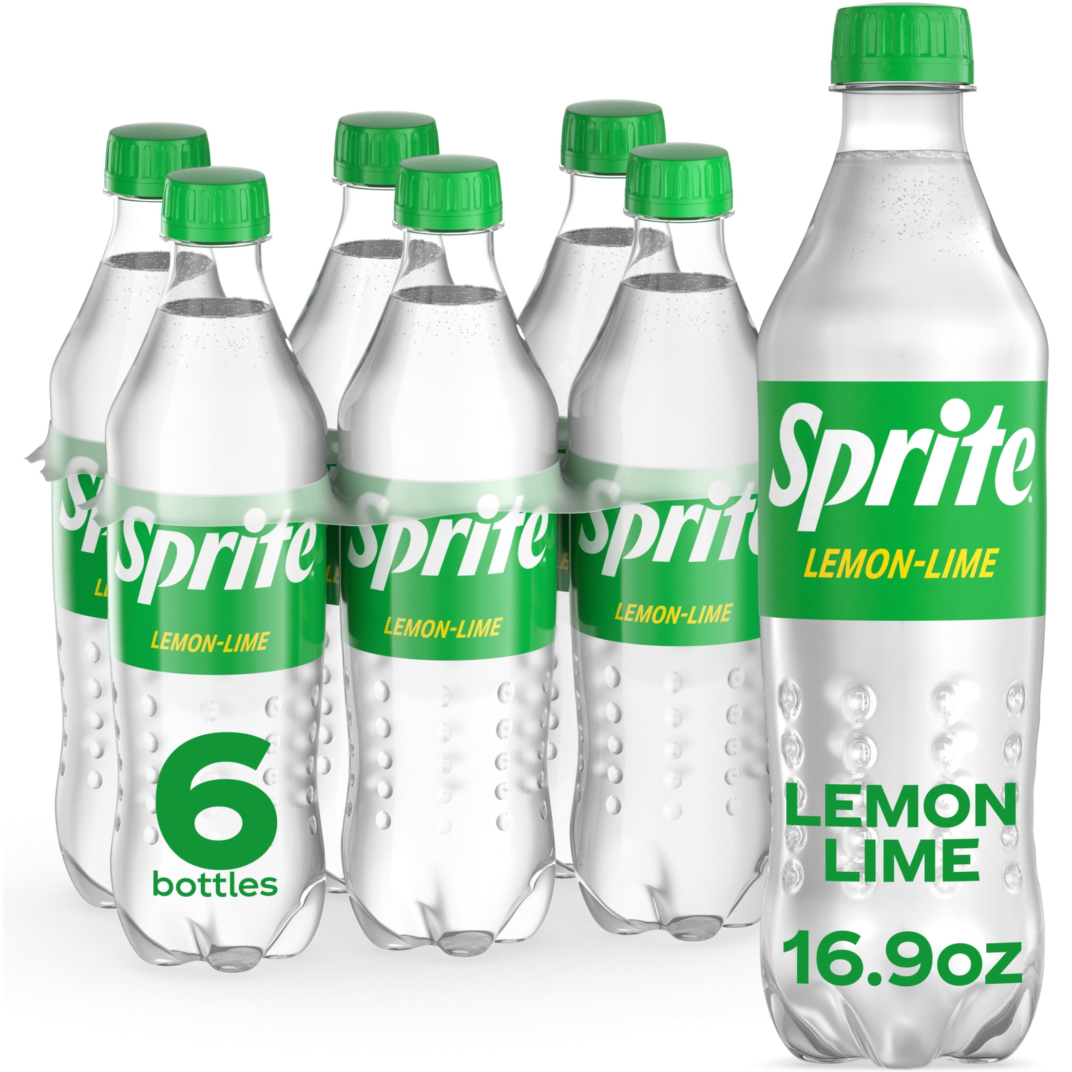 Sprite Lemon Lime Soda Pop, 16.9 fl oz, 6 Pack Bottles