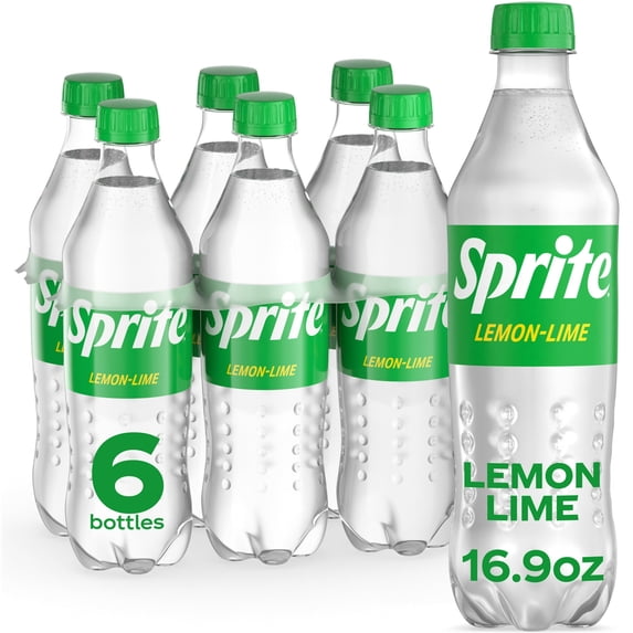 Sprite Lemon Lime Soda Pop, 16.9 fl oz, 6 Pack Bottles - Walmart.com