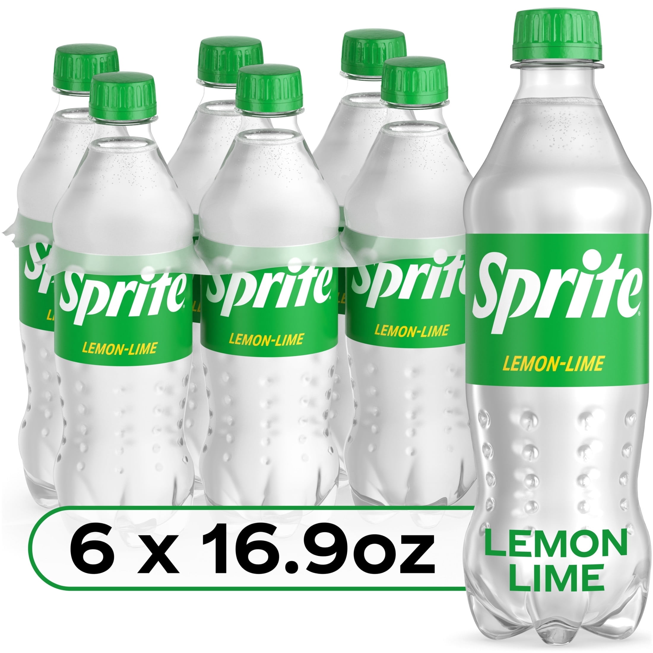 Sprite Lemon Lime Soda Pop, 16.9 fl oz, 6 Pack Bottles