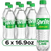 Sprite Lemon Lime Soda Pop, 16.9 fl oz, 6 Pack Bottles