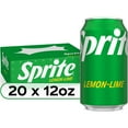 thumbnail image 1 of Sprite Lemon Lime Soda Soft Drinks, 12 fl oz, 20 Pack, 1 of 9