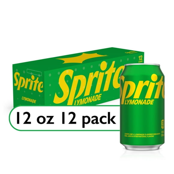 Sprite Lymonade Lime Soda Pop, 12 fl oz, 12 Pack Cans