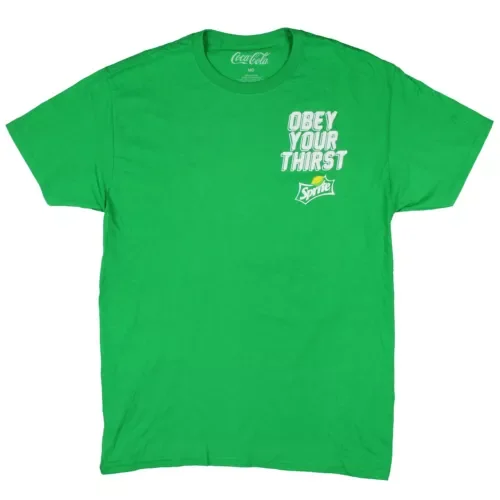 Sprite Mens' Obey Your Thirst Lemonlime Logo Graphic Print Tshirt Hot Trending Shirt, Sweatshirt, Hoodie, Vintage Fan Gift