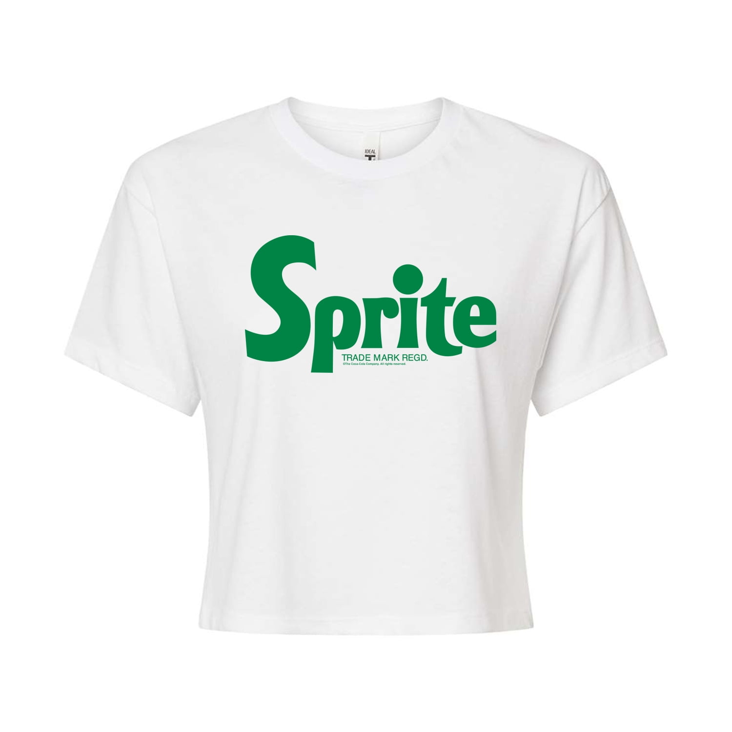 Sprite - Monochrome - Juniors Cropped Cotton Blend T-Shirt - Walmart.com
