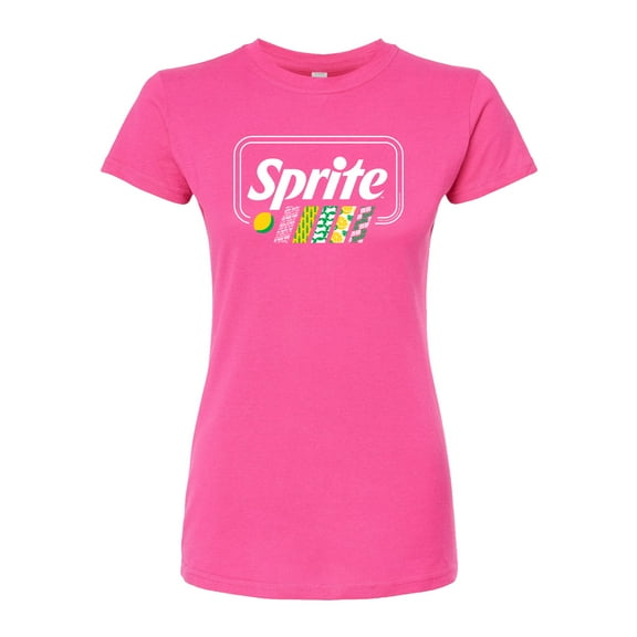 Sprite - Pattern Stripes - Juniors Fitted Graphic T-Shirt