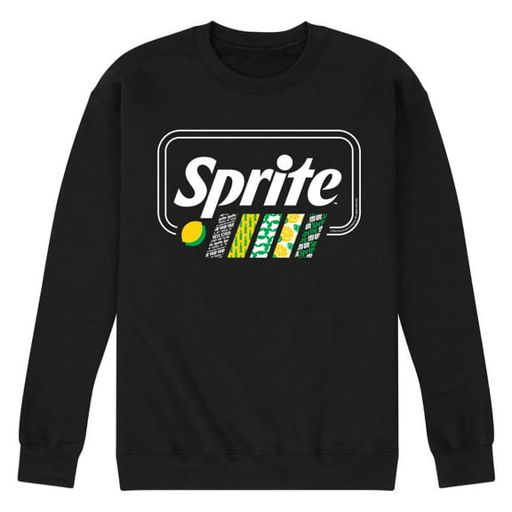 Sprite - Pattern Stripes - Men's Crew Neck Fleece Pullover