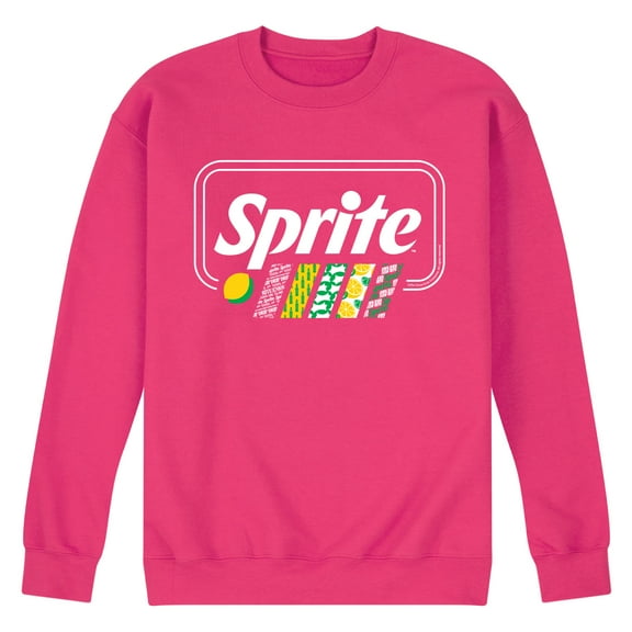 Sprite - Pattern Stripes - Men's Crew Neck Fleece Pullover
