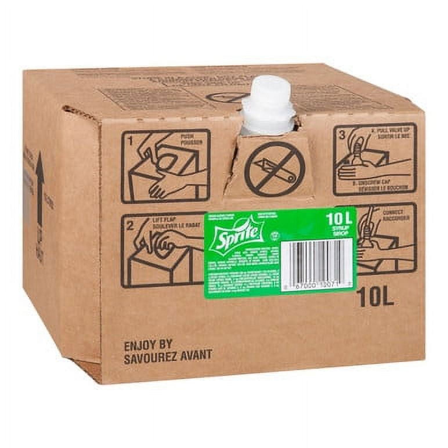 Sprite Soft Drink Bulk Food Service BIB (BagInBox) 10L / 2.64