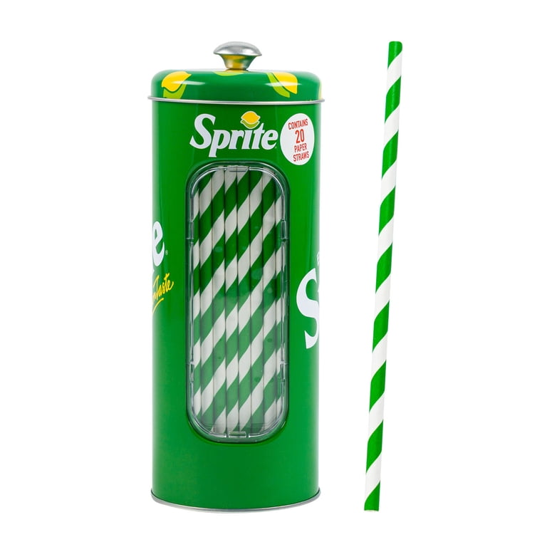 Sprite Can with Strawヒンジボックス Sprite Straw Holder – Metal Straw Dispenser with Lid - Walmart.com