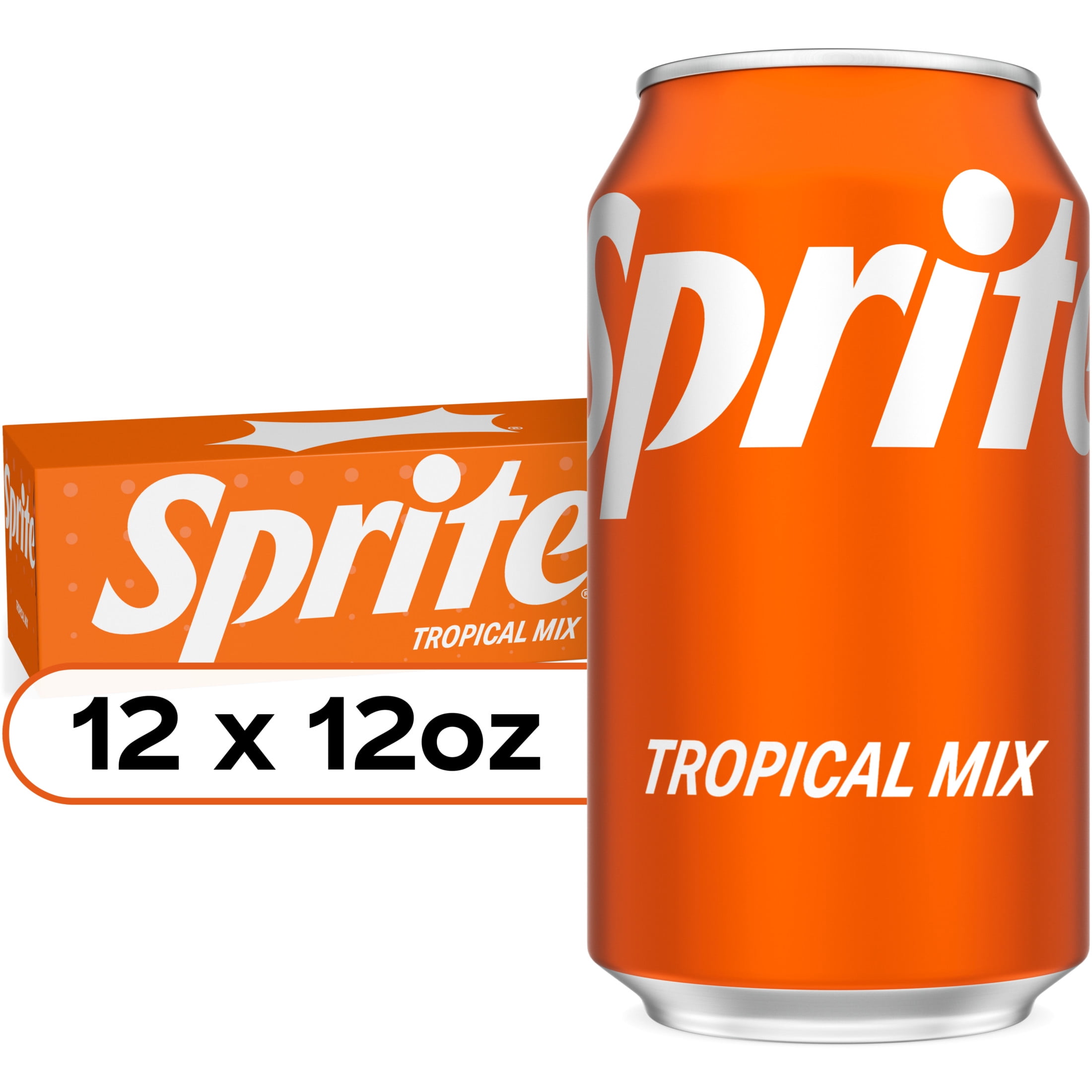 Sprite Tropical Mix Fridge Pack Cans, 12 fl oz, 12 Pack