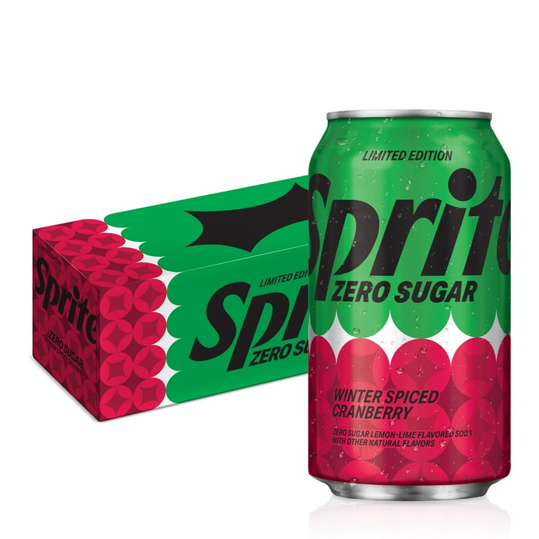 Sprite Zero Sugar Winter Spiced Cranberry Citrus Berry Soda Pop